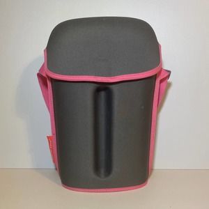 Arctic Zone Wine Tote Wine Bottle Bag Gray Pink